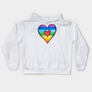 Pride Heart Kids Hoodie